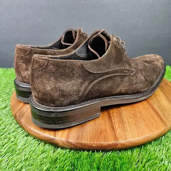 Mezlan Wayne Brown Suede Leather Oxford Dress Shoes Split Toe Size 10 M